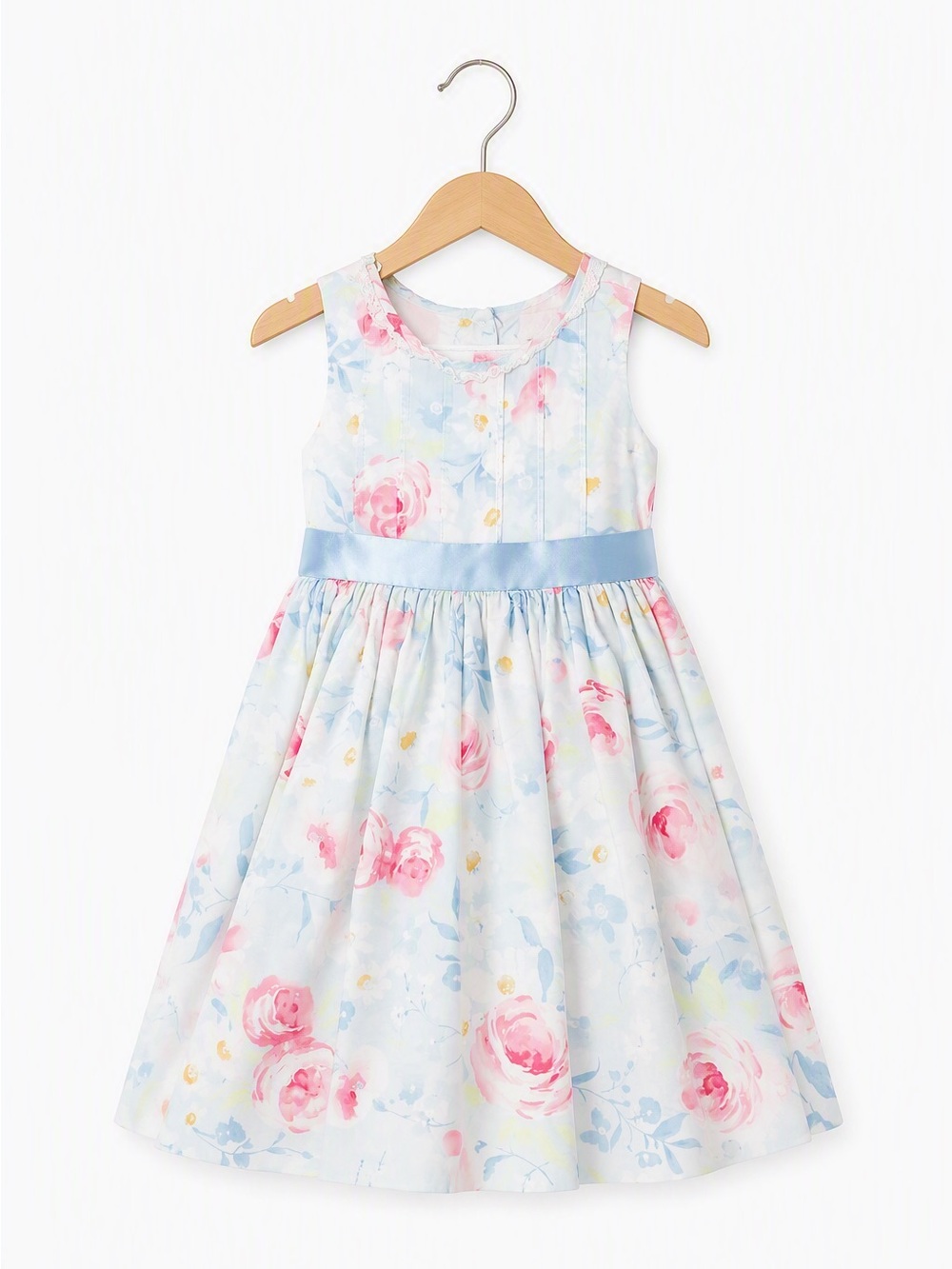 Lydia Jane Girls Floral Cotton Dress Size 2T Cottagecore Pastel Vintage Style